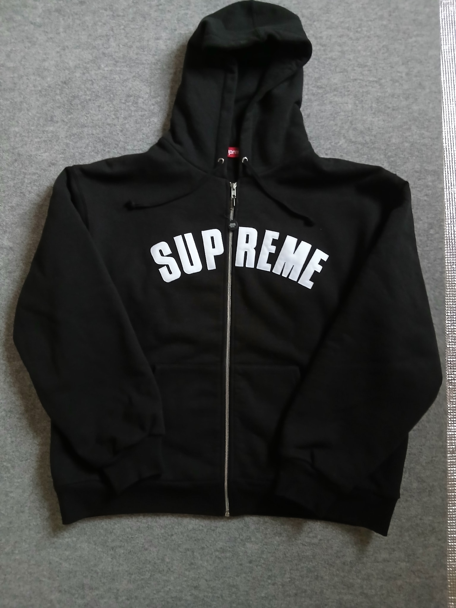 Supreme Arc Thermal Zip Up Hooded Sweatshirt "Black"