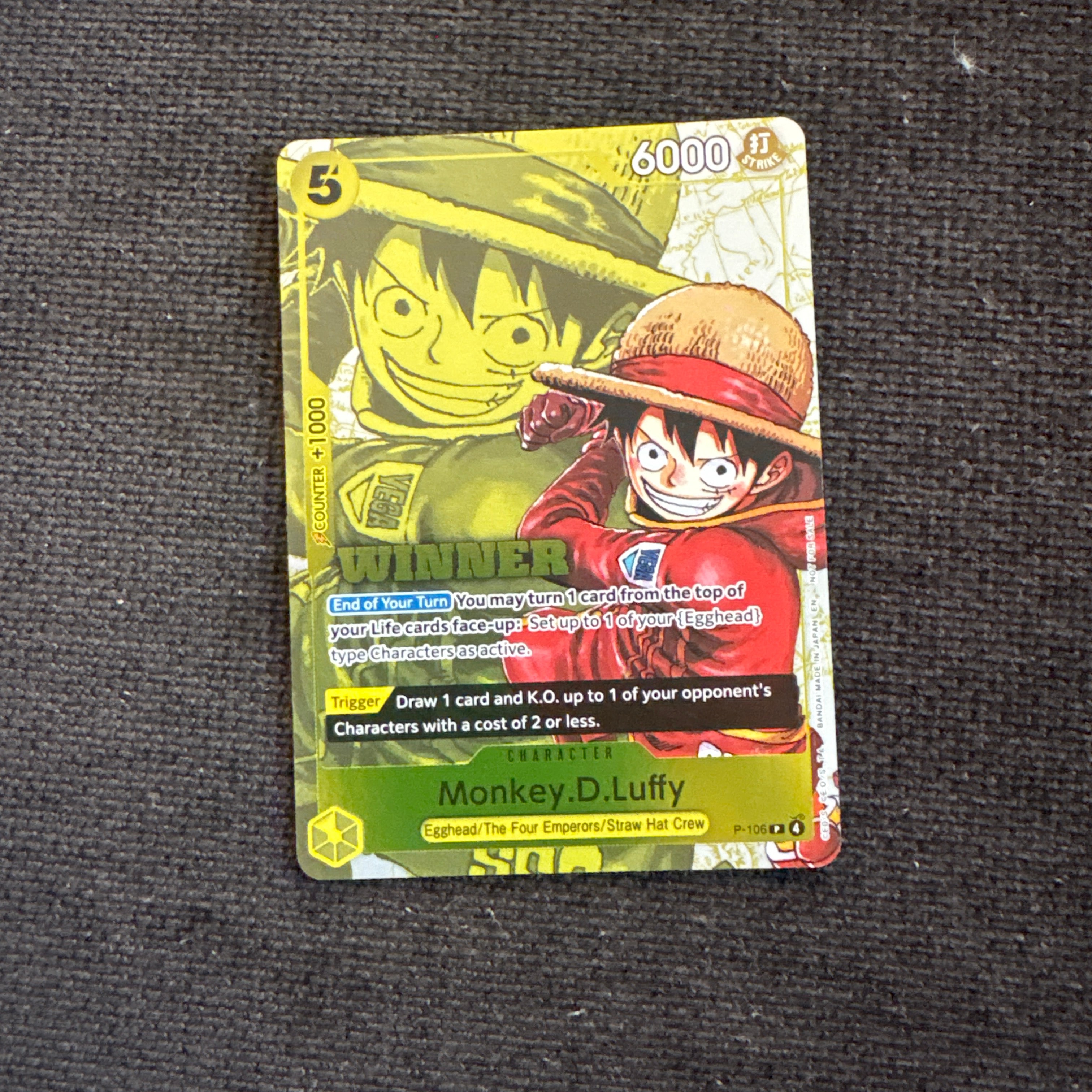 PSA10】モンキー・D・ルフィ P [P-106](プロモーションカード