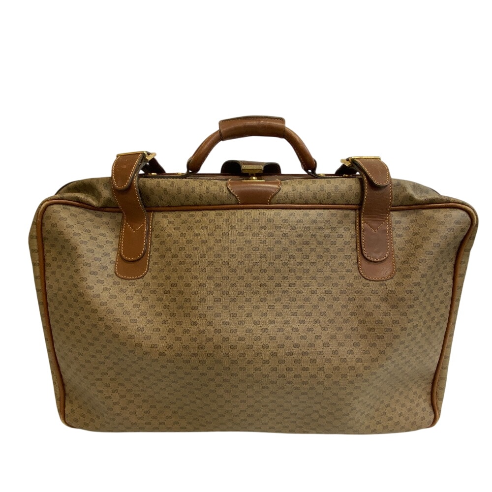 グッチ GUCCI トランク マイクロGG オールドグッチ 旅行鞄 ボストン トラベル ハンド 010.39.4908.60 ブラウン