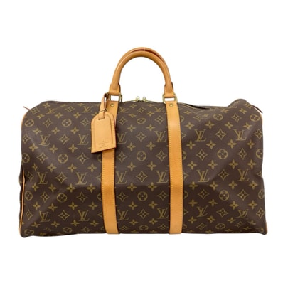 ルイヴィトン キーポル50 LV モノグラム ハンドバッグ モノグラムキャンバス M41426 ブラウン レディース LOUIS VUITTON 中古