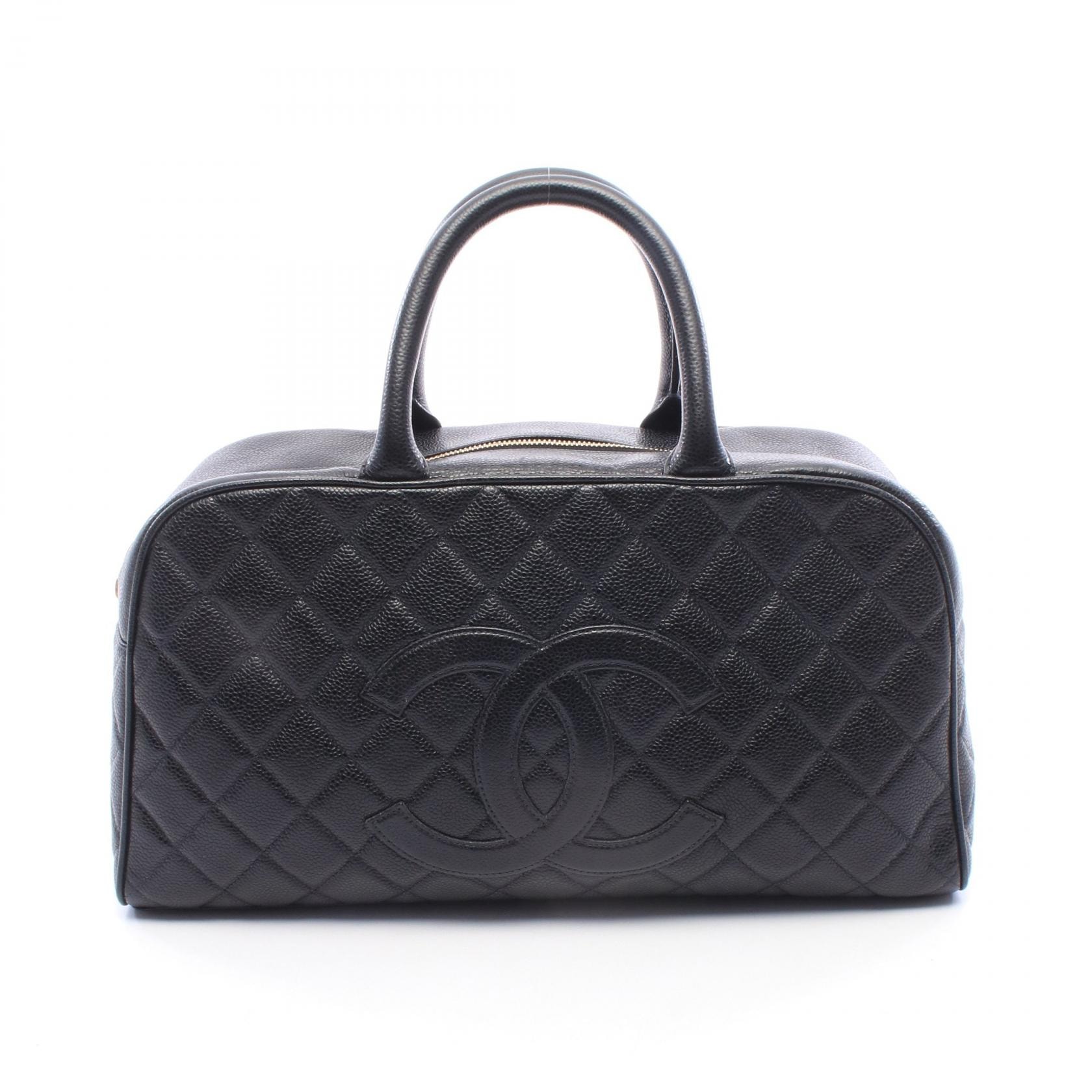 シャネル CHANEL マトラッセ ココマーク ハンドバッグ バッグ キャビアスキン(グレインドカーフ) レディース ブラック系 【中古】