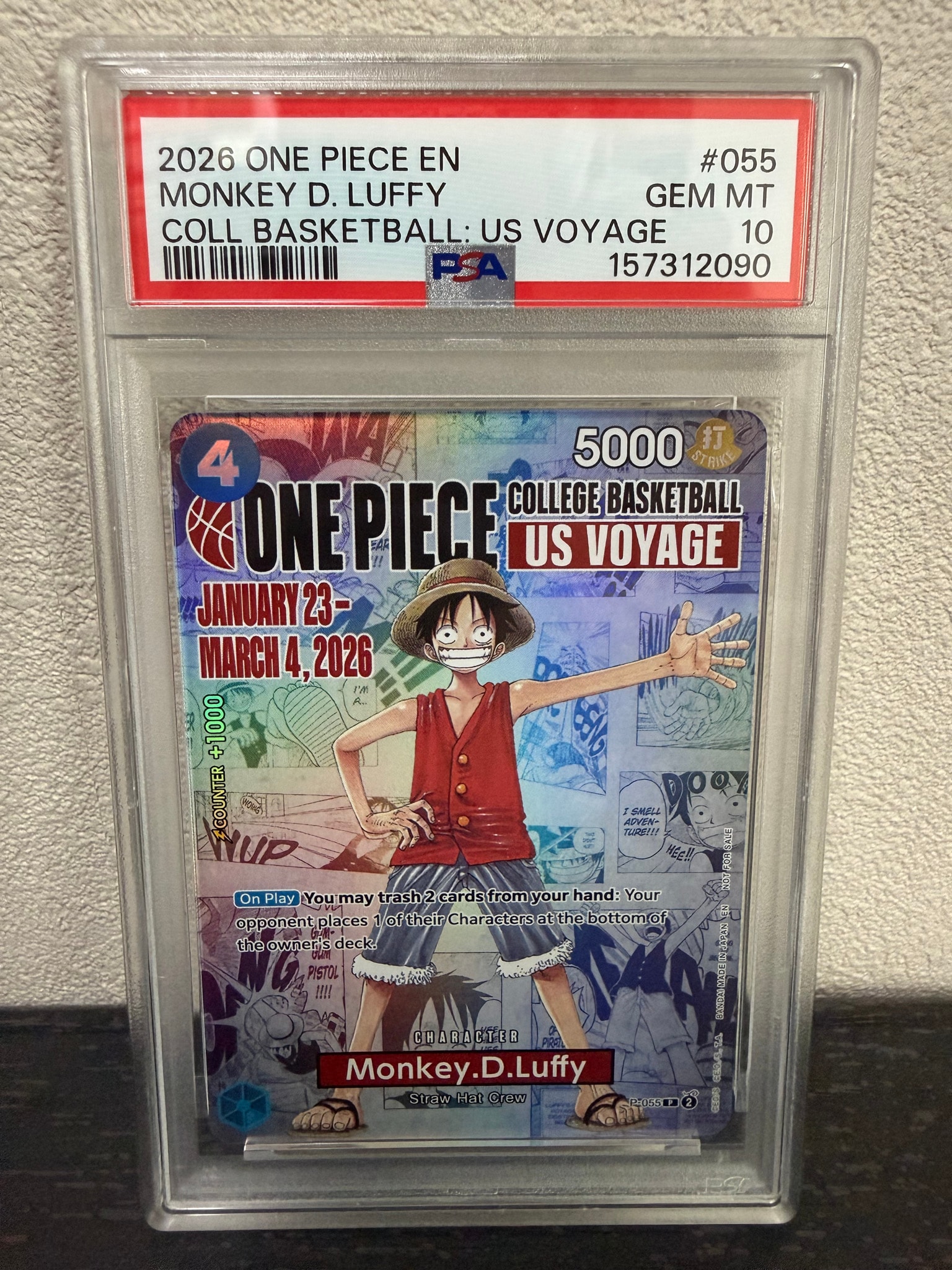 PSA10】モンキー・D・ルフィ：P (開封済) [P-055]【英語版