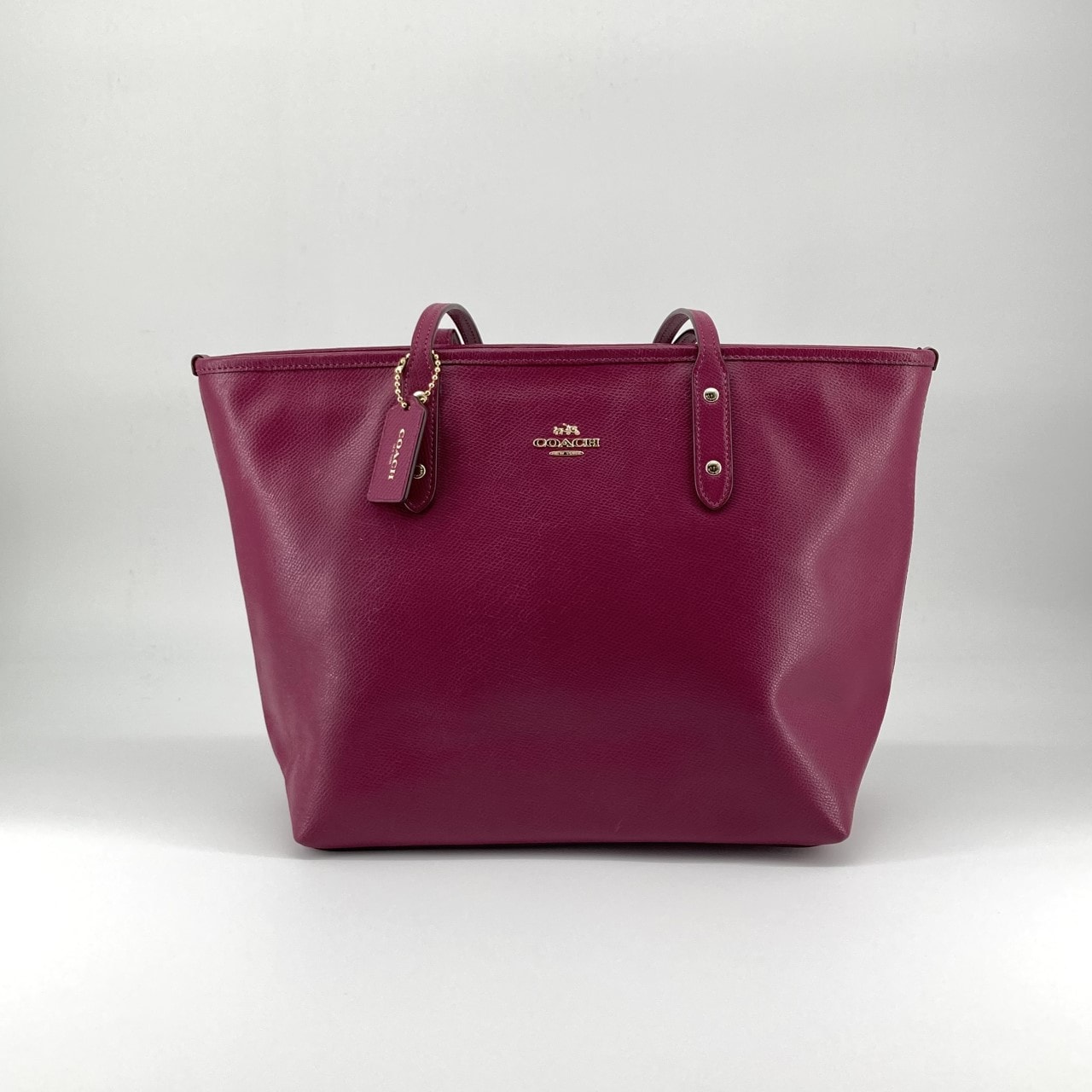 COACH(コーチ) レザー F37785 トートバッグ ピンク