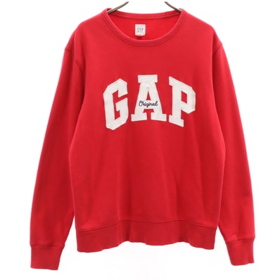 GAP ギャップ 長袖 スウェット S レッド系 裏起毛