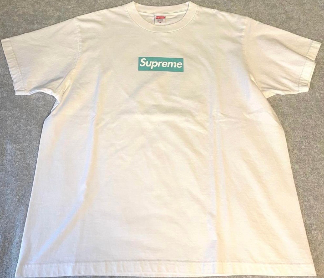 シュプリーム / ティファニー ボックス ロゴ Tシャツ "ホワイト"