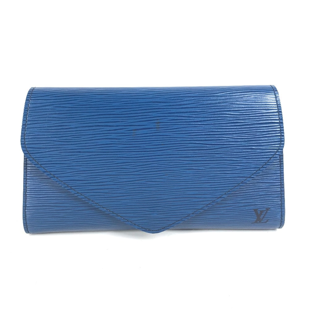 ルイヴィトン LOUIS VUITTON アールデコ M52635 エピ ポーチ カバン セカンドバッグ クラッチバッグ エピレザー トレドブルー ブルー