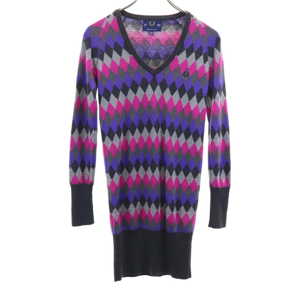 FRED PERRY 長袖 Vネック セーター