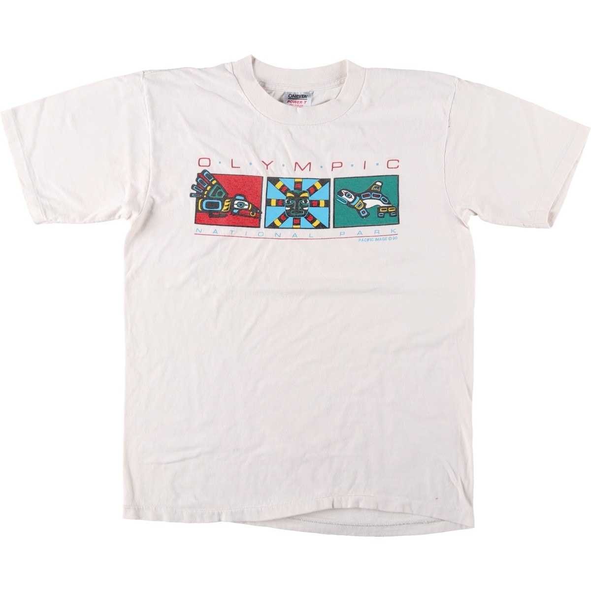 古着 90年代 オニータ ONEITA POWER-T プリントTシャツ USA製 メンズL相当 ヴィンテージ/eaa657706