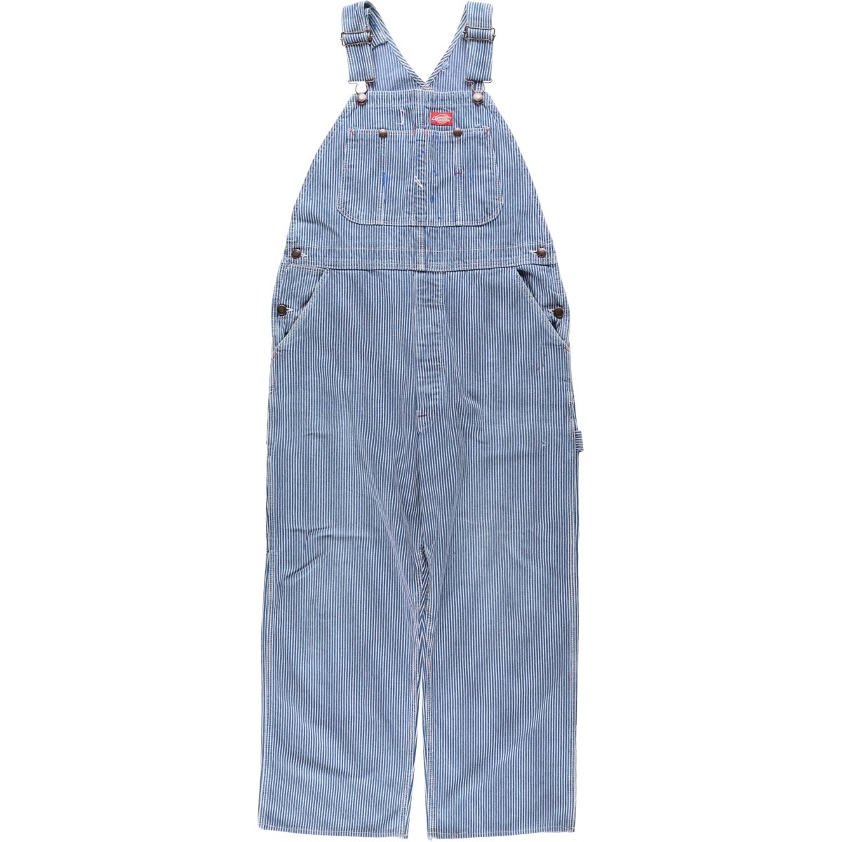 古着 ディッキーズ Dickies ヒッコリーストライプ オーバーオール USA製 メンズw36相当/eaa630421
