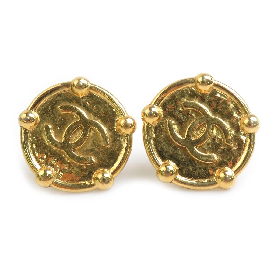 シャネル CHANEL イヤリング ヴィンテージ メタル ゴールド レディース【中古】 56709g