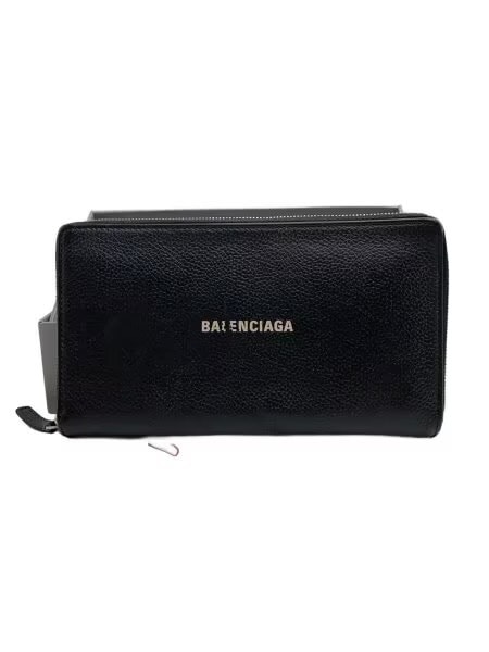 BALENCIAGA Cash Continetal Zip Around Wallet "Black"