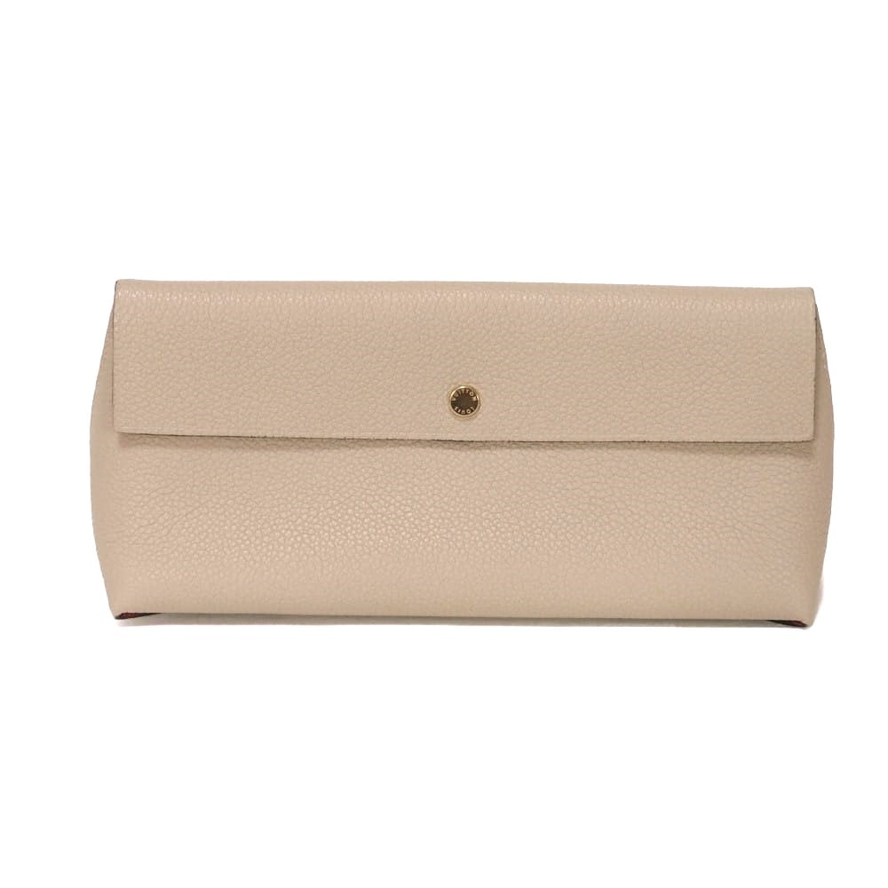 LOUIS VUITTON ルイ・ヴィトン ポシェット リヴェット GM ロゴ 箔押し グレージュ グルナード バイカラー ペンケース 眼鏡ケース トリヨン ガレ ポーチ M61477