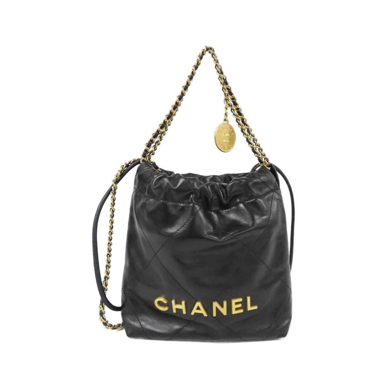 シャネル CHANEL マトラッセ ミニ ボーリング 2WAY ショルダーバッグ バッグ ラムスキン（羊革） レディース ブラウン系 AS5572 【中古】 CHANEL - シャネル CHANEL マトラッセ ミニ ボーリング 2WAY
