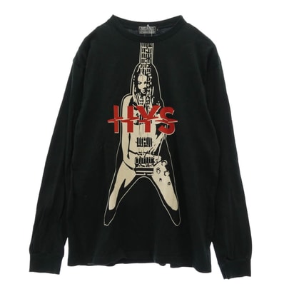 HYSTERIC GLAMOUR ヒステリックグラマー Tシャツ 25AW 02253CL19 FLYING V 長袖 ロングスリーブ Tシャツ カットソー ロンT L【中古】