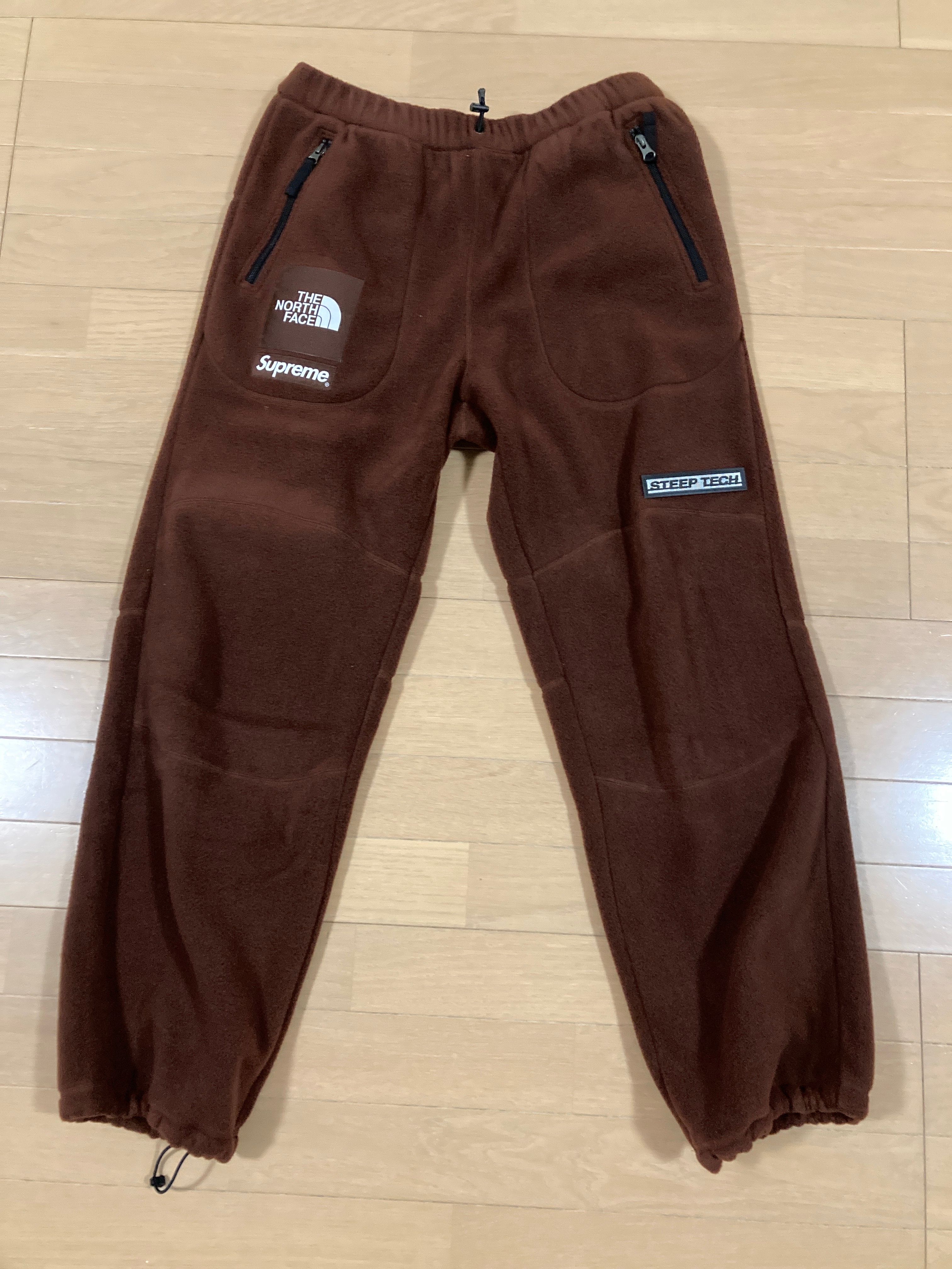 Supreme x The North Face Steep Tech Fleece Pant "Brown"