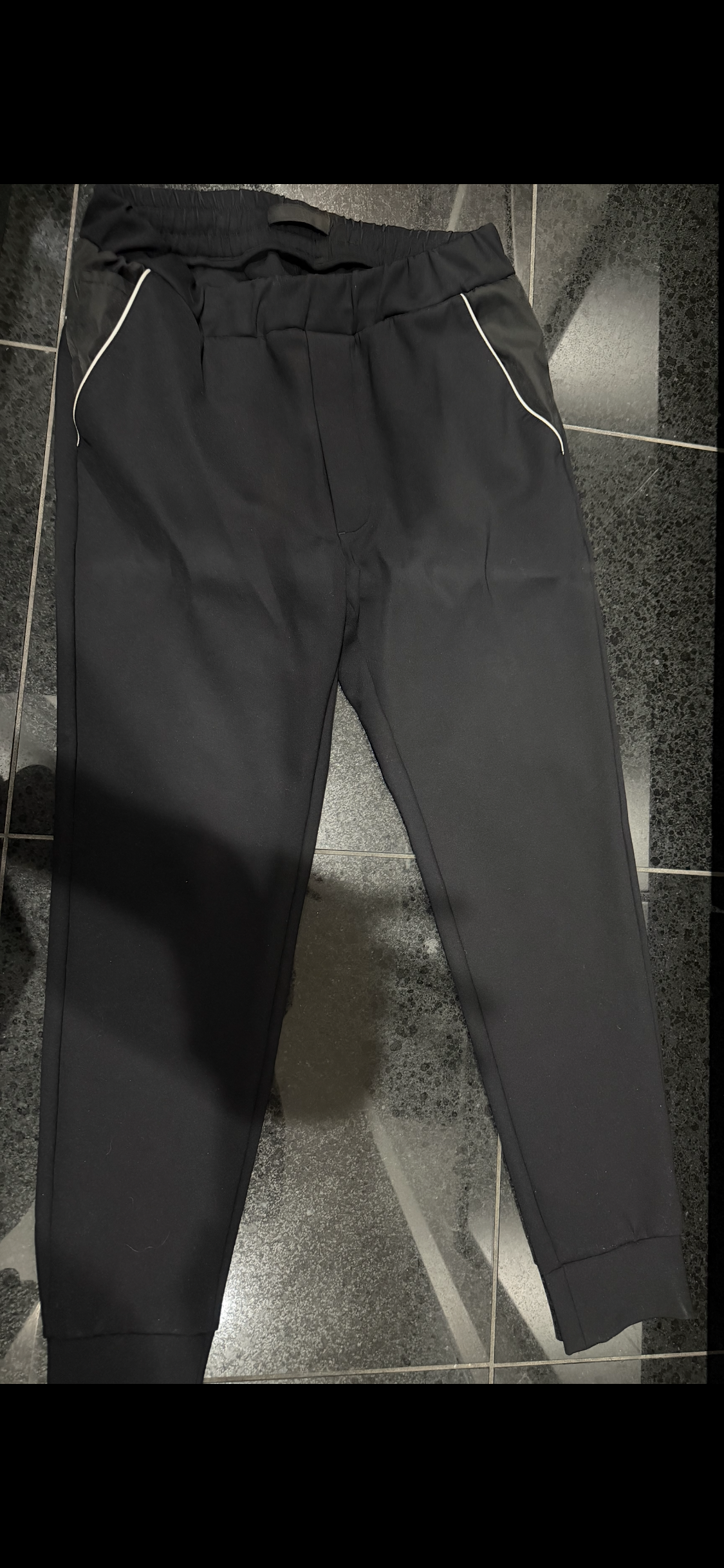 PRADA Re-Nylon Detail Sweatpants "Black/White"