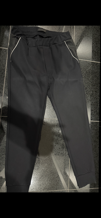 PRADA Re-Nylon Detail Sweatpants "Black/White"
