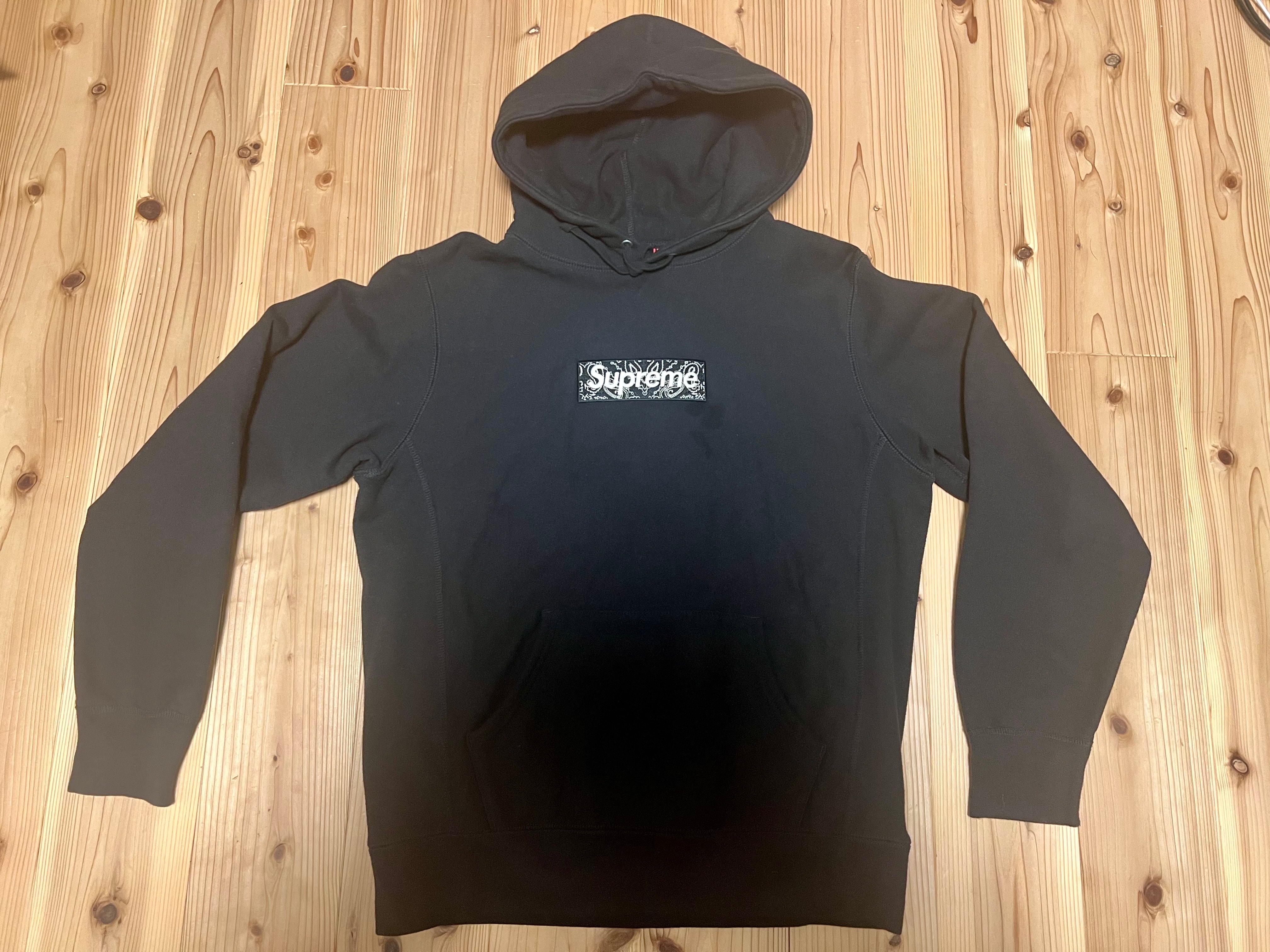 Supreme Bandana Box Logo Hooded Sweatshirt "Black"