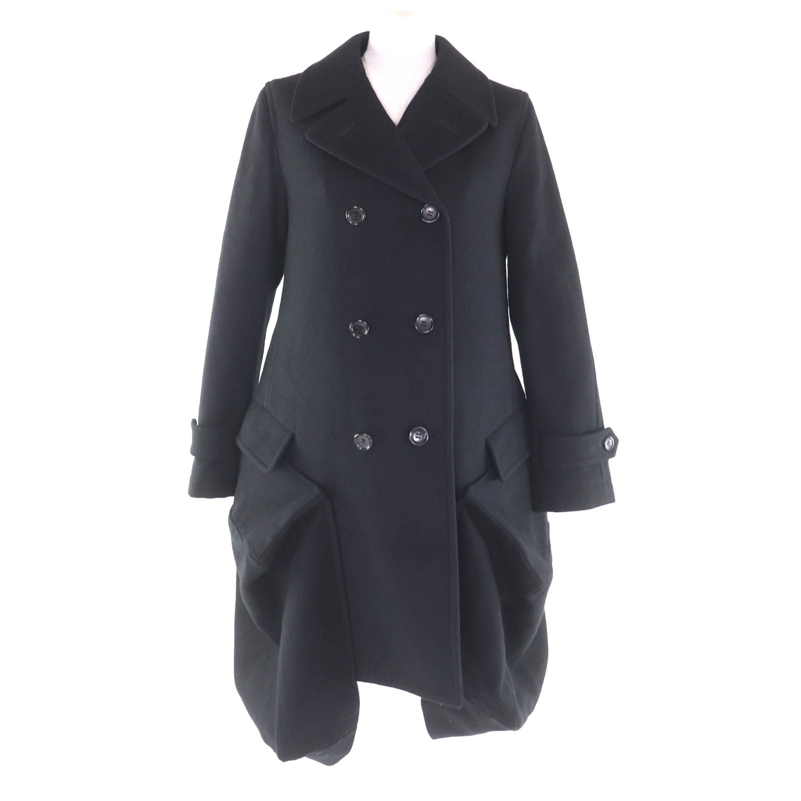 極美品 コムデギャルソン コート ブラック レディース XS GL-C002