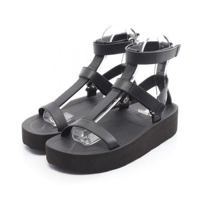 エルメス HERMES エニド サンダル 靴 レザー レディース ブラック系 【中古】