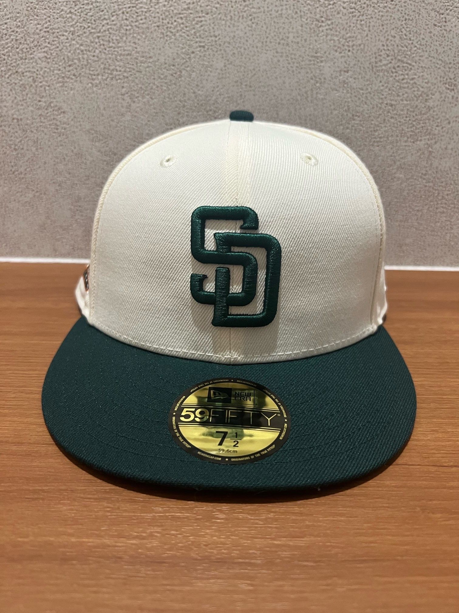 NEW ERA x THE CAP MIMOSA BLAST PACK 59Fifty San Diego Padres "Chrome White/Dark Green"