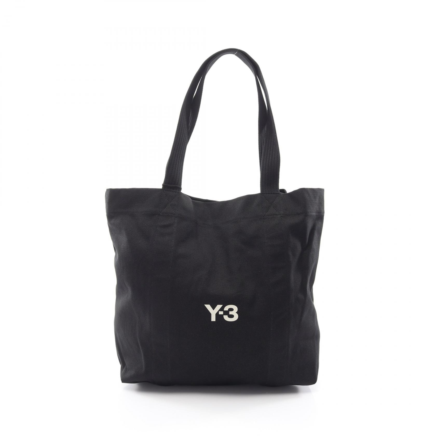 ワイスリー Y-3 ロゴプリント トートバッグ バッグ キャンバス メンズ レディース ブラック系 KD4184 【新品】