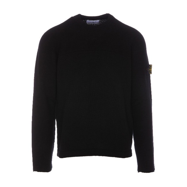 Stone Island 524A3 Lambswool Crewneck Knit - 22FW "Black"