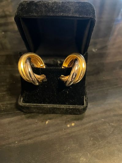 Cartier Trinity Earrings "White Gold/Yellow Gold/Pink Gold"