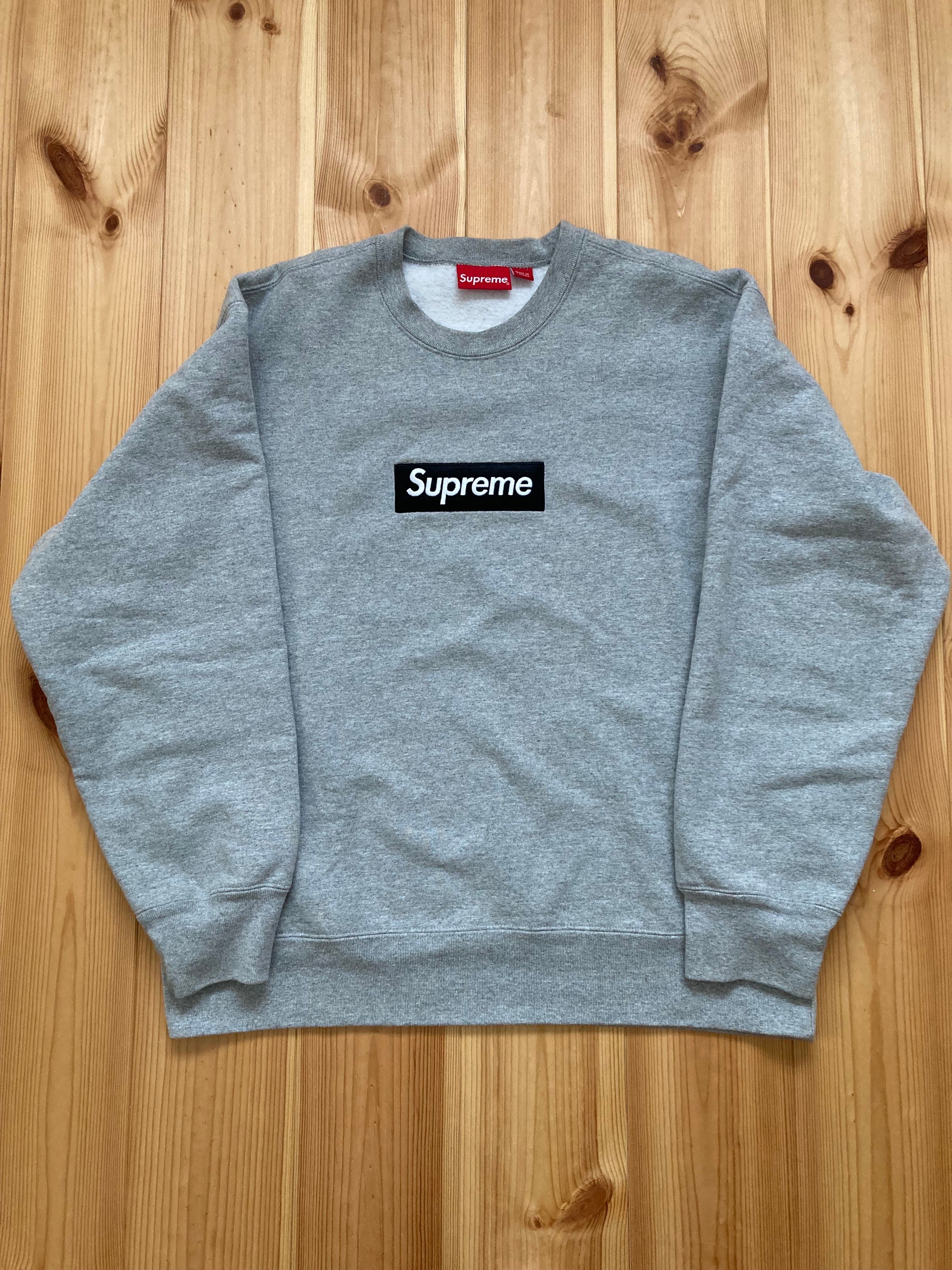 Supreme Box Logo Crewneck "Heather Grey" (22FW)