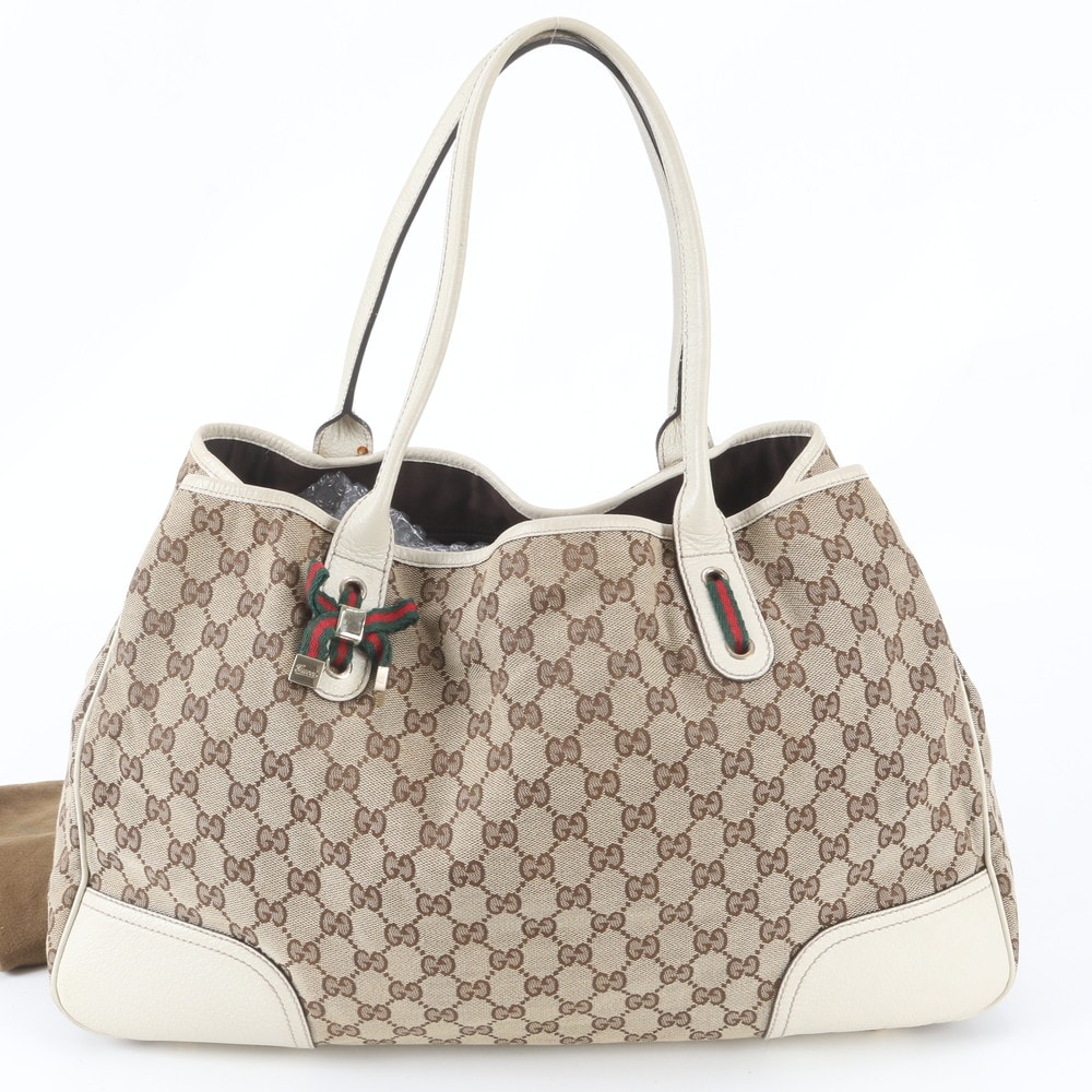 ■美品 グッチ GGキャンバスプリンシー 161719 トート バッグ