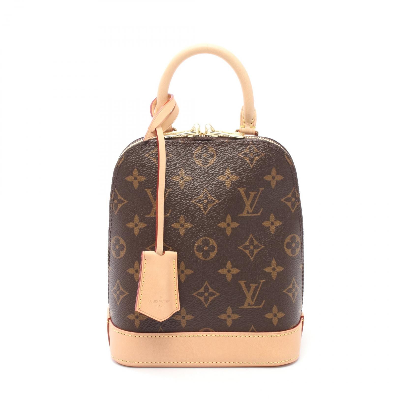 ルイ・ヴィトン LOUIS VUITTON アルマ バックパック リュックサック バックパック バッグ PVCコーティングキャンバス レザー モノグラム レディース ブラウン系 M47132 【中古】