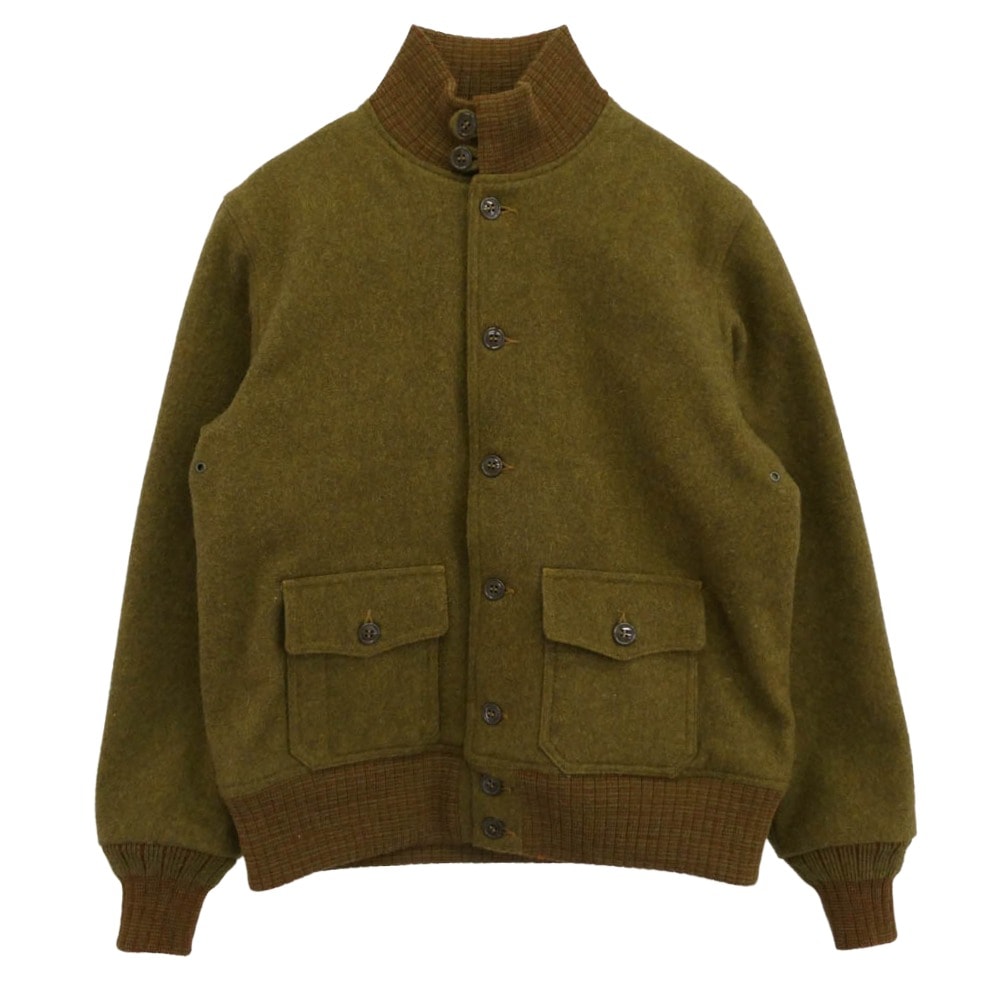 Buzz Rickson's バズリクソンズ ジャケット BR15589 AVIATION ASSOCIATES WOOL A-1 JACKET ウール ジャケット カーキ系 38【極上美品】【中古】