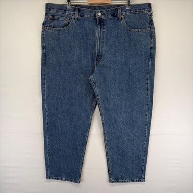 古着 リーバイス Levi's デニム パンツ 550 ジッパーフライ 5ポケット 長ズボン テーパード ジーンズ ジーパン ブルー系 メンズ