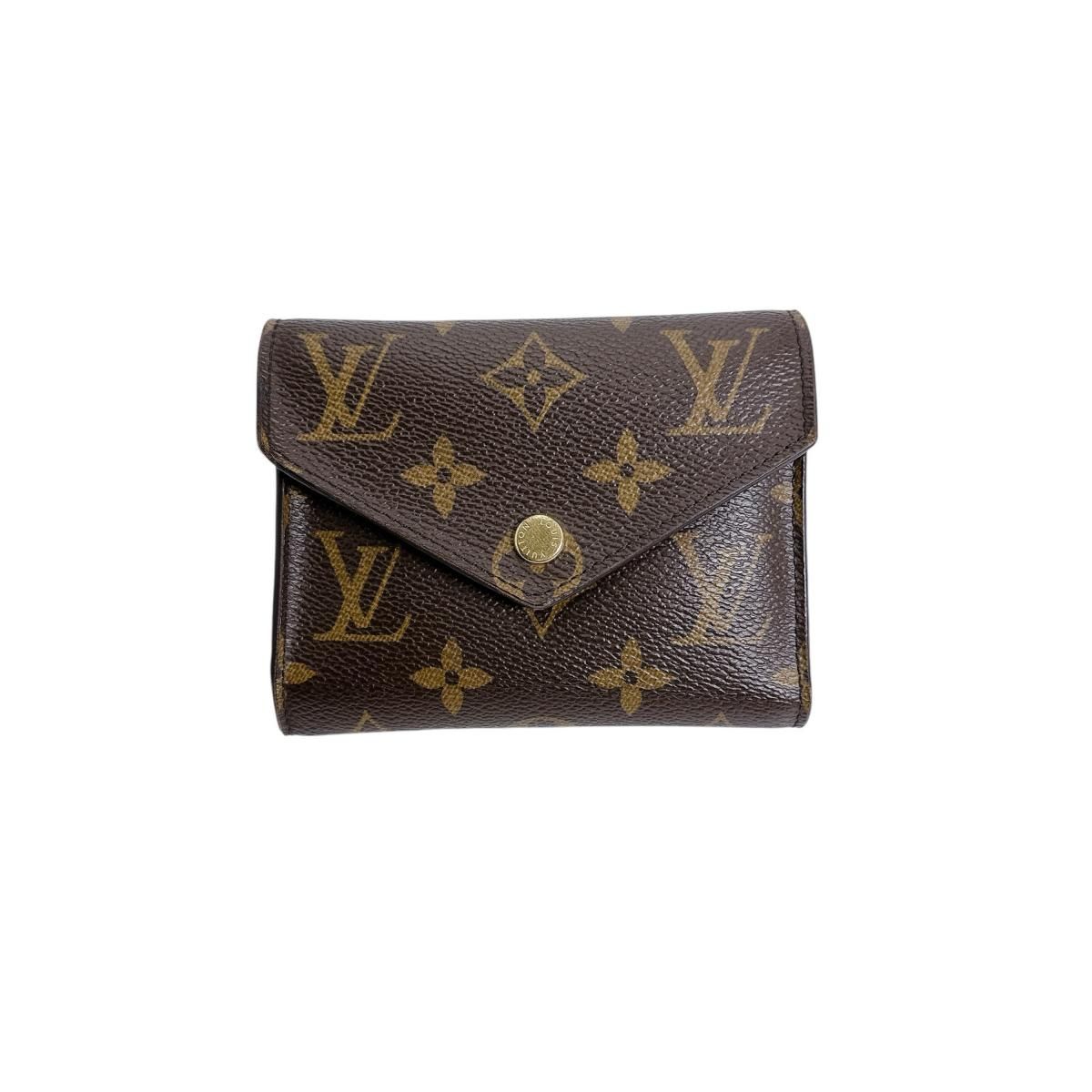 ルイヴィトン LOUIS VUITTON ポルトフォイユ・ヴィクトリーヌ M62472 モノグラム 三つ折り財布