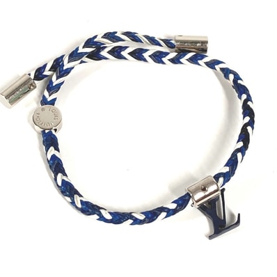 ルイヴィトン LOUIS VUITTON ブラスレ フレンドシップチャーム M6792 アクセサリー バングル ブレスレット メタル ネイビー