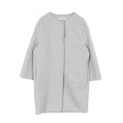 プラダ PRADA 衣料品 アウター ウール アンゴラ / カシゴラ レディース グレー系 【中古】