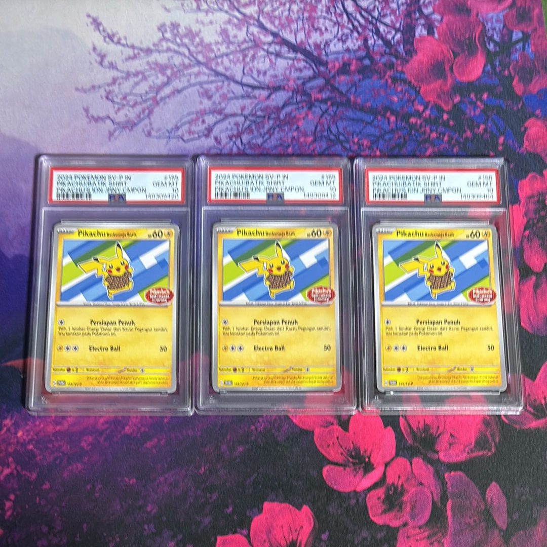 PSA10】バティックシャツを着たピカチュウ (ヒトデマン柄) P [SV-P 155