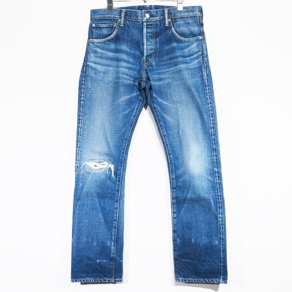 visvim SOCIAL SCULPTURE 01 SLIM DAMAGED-25 L30 "Denim"