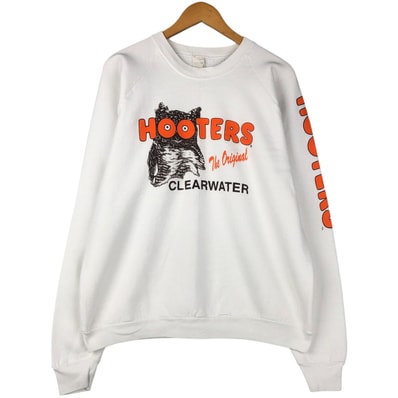 古着 80年代 フルーツオブザルーム FRUIT OF THE LOOM HOOTERS フーターズ アドバタイジング スウェットシャツ トレーナー USA製 メンズXXL相当 ヴィンテージ/eaa598708