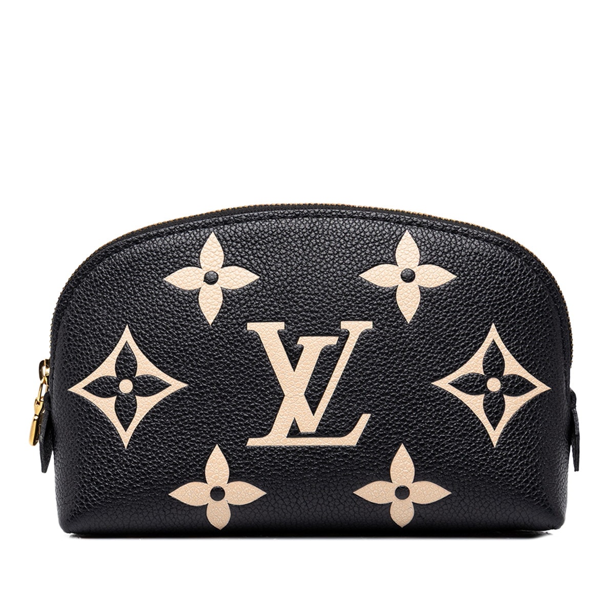 ルイ ヴィトン モノグラム アンプラント ポシェット コスメティック PM ポーチ M59086 ブラック レザー レディース LOUIS VUITTON 中古