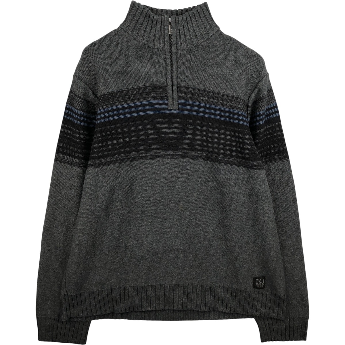 古着 90~00年代 カルバンクライン Calvin klein JEANS コットンニットハーフジップセーター メンズXL相当 ヴィンテージ/eaa472444