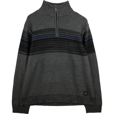 古着 90~00年代 カルバンクライン Calvin klein JEANS コットンニットハーフジップセーター メンズXL相当 ヴィンテージ/eaa472444