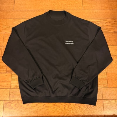 ENNOY Mock Neck Rib Hem L/S T-Shirt "Black"