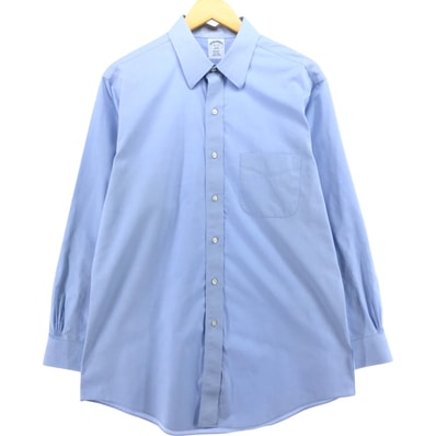 古着 ブルックスブラザーズ Brooks Brothers 1818 REGENT FIT 長袖 コットンシャツ メンズL相当/eaa541756