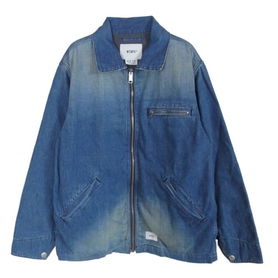 WTAPS ダブルタップス 19ss 191WVDT-JKM01 ACE JACKET ジップアップ デニム ジャケット インディゴブルー系 01【中古】