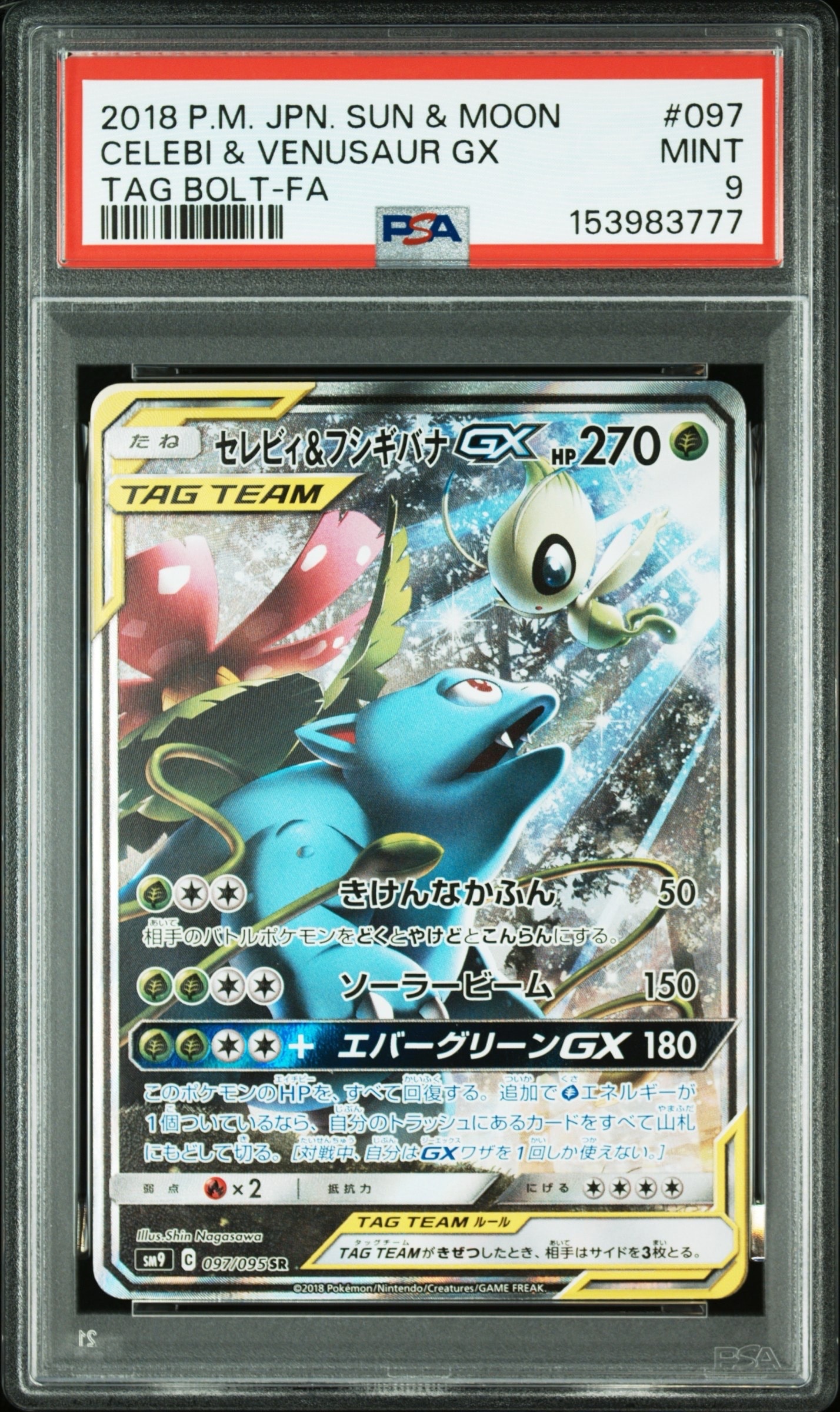 セレビィ&フシギバナGX SR: SA[SM9 097/095](拡張パック「タッグボルト」)