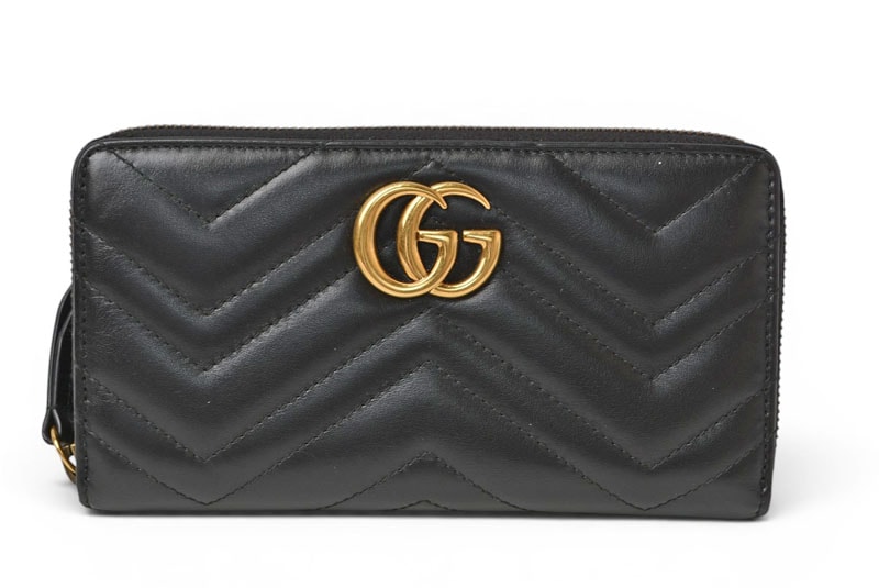 C (やや傷や汚れあり)】グッチ GUCCI ラウンドファスナー長財布
