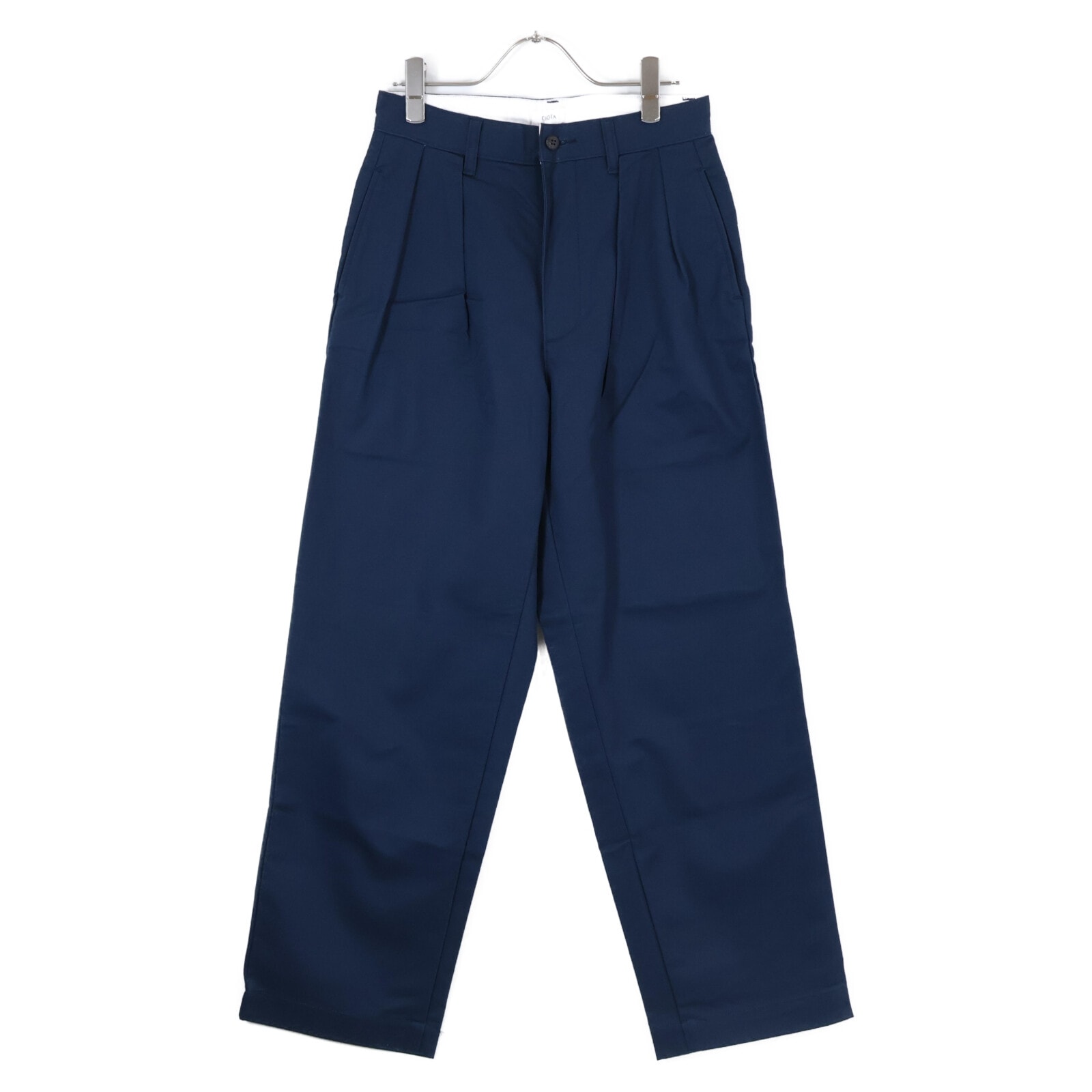 シオタ PTLM-124 コットン ツータック チノパンツ 2