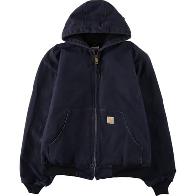 古着 カーハート Carhartt アクティブジャケット ダックフルジップパーカー USA製 メンズL相当/eaa645769