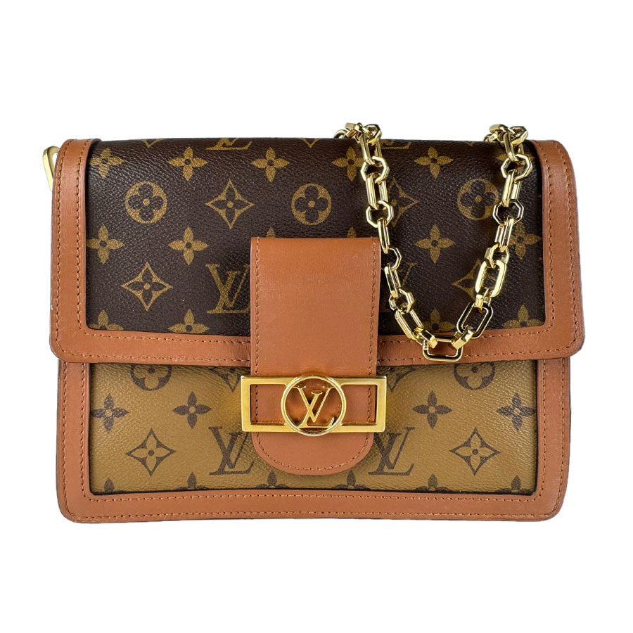 ルイ ヴィトン LOUIS VUITTON ショルダーバッグ モノグラム リバース ドーフィーヌMM/モノグラム リバース ブラウン レディース M45958【中古】 z9760